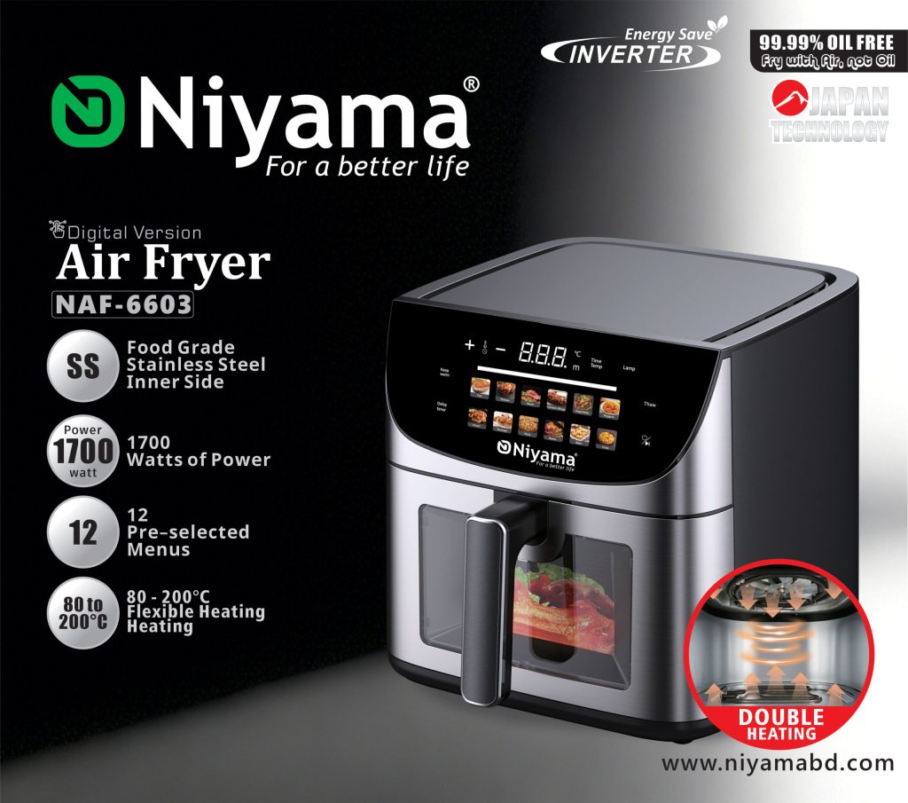 Niyama NAF 6603 Air Fryer 8.5 Liter